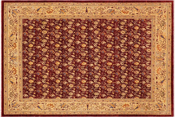 handmade Transitional Kafkaz Chobi Ziegler Red Beige Hand Knotted RECTANGLE 100% WOOL area rug 9 x 12
